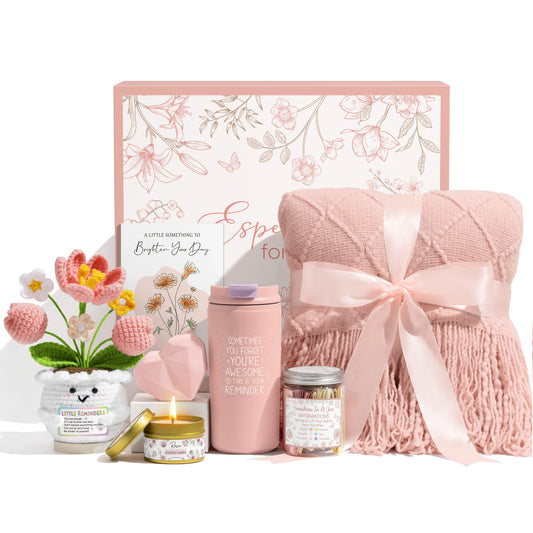 MAYICIVO Mothers Day Gifts Birthday Gifts for Women - Get Well Soon Spa Care Package, Luxury Self Care Gift Basket for after Surgery & Cancer Care Inspirational Thinking of You Sympathy Gift Set for Mom Her Friend Mothersdaygift